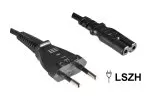 Power cord LSZH Euro plug type C to C7,